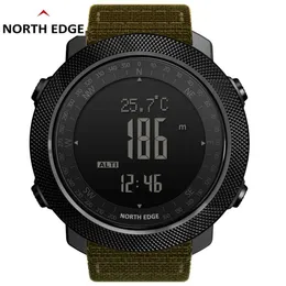 North Edge Mäns Klockor Sport Militär Digital Barometer Altimeter Kompass Vattentät Apache 3 Män 210728