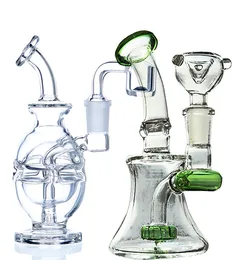 Hookahs Mini Fab Egg Rig Bongs Glass Bong Water Rures Oil Rigs Banger lub Bowl