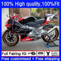 Aprilia RSV125RR RSV-125 레드 블랙 새로운 RSV 125 RS 125 RR 125RR FAIRING 8NO.111 RS-125 RS4 RS125 06 07 08 2009 2010 2008 09 10 11 몸