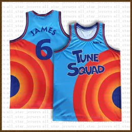 2021 Movie Space Jam Tune Squad Basketbol Forması Mavi Lebron 6 James 23 MJ 1 Bugs 22 Bill Murray 10 Lola 2 D.DUCK ! Taz 1/3 Tweety Mor 2022