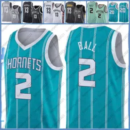 Top Quality CMENS Lamelo 2 Ball Gordon 20 Hayward 2021 Nova Jersey de Basquete Collin 2 Sexton James 13 Harden Size S-2XL