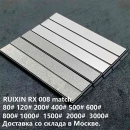 6 pcs 80-3000 # Diamante Whetstone Bar Match Ruixin Pro RX008 Edge Pro Afiador de Faca Alta Qualidade 210615
