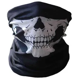 1/3/5/10pcs Fashion Bicycle Ski Skull Half Face Masks Ghost Scarf Multi Use Neck Warmer Cod Ski Hiking Scarves Balaclava Y1229