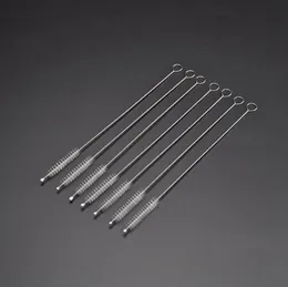 Oversized 20cm-27cm Nylon 304 Stainless Steel Pipe Tube Cleaner Brushes Drink Straws Heavy Duty for Washing Glass Silicone Metal Straws Tea