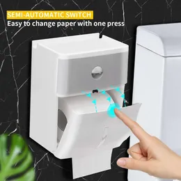 Dispenser di asciugamani di carta per bagno Uso commerciale Porta carta a parete Impermeabile Porta WC domestico Organizzatore Apparecchio per il bagno 210320