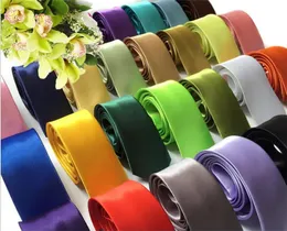 Groom Ties 5cm Silk Ties Men Solid Celebrity Pajaritas Gravata Slim Mens Neck Skinny Tie