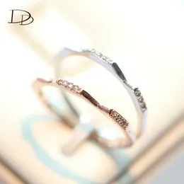 Wedding Rings DODO Fashion Jewelry White/Rose Gold-Color Wave For Women Simple Design Woman'S Accesories Mujer Mood Ring Dd503