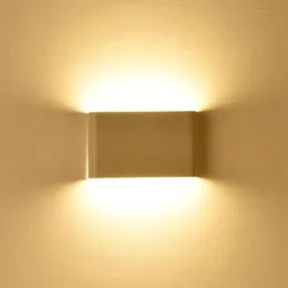Vägglampor LED -lampan upp och ner belysningen smidesjärn akryl 5w nordisk minimalistisk kreativ inomhus dimbar bd60