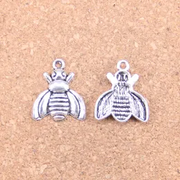 94pcs Antique Silver Bronze Plated bee Charms Pendant DIY Necklace Bracelet Bangle Findings 21*18mm
