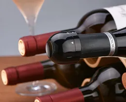 バーツール輝く水赤ワインシャンパンボトルシール新鮮な保持ミニストッパードリンクウェアふたのフードグレードのABSシリコン20個
