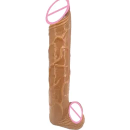 Massager zabawki seksu Masaż kobiet dużych dildo realistas erotyczne realistyczne penis trzaskane jądra masturbacja zabawka seksu dla kobiet wzbudzona wkładka pochwowa