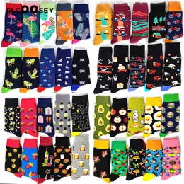 5 Pairs/Pack Funny Novelty Men Socks Cartoon Rabbit Casual Hip Hop Creative Soft Comfortable Calcetines Hombre Divertido