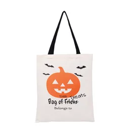 Wholesale! Halloween Canvas Bags 14*19inch High Quality wrap printing Handle Bag Festival Gift Packaging 36*48cm A12