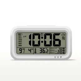 Other Clocks & Accessories Lcd Digital Alarm Clock With Temperature Date Smart Multifunctional Super Loud Simple Charging Nordic Electronic