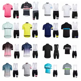 Rapha Team Cycling Jersey костюм с коротким рукавом велосипедной толщиной для бициклеров набор шорт -шорты популярные велосипедные наряды Ropa Ciclismo Outdoor Sports Set J5731