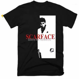 Scarface Movie Homme T-рубашки Хип-хоп Одежда TSHRETS 3D PRINT T Рубашка o Рубашки шеи Мужские Tops1