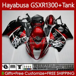 1300CC dark red blk Hayabusa For SUZUKI GSX-R1300 GSXR-1300 GSXR 1300 CC 74No.7 GSXR1300 1996 1997 1998 1999 2000 2001 GSX R1300 2002 2003 2004 2005 2006 2007 Fairing