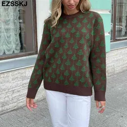 oversize cashmere Leaf sweater Sweater Pullovers Women winter autumn thick v-neck chic long sleeve top 210914