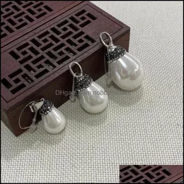 Charm smycken fynd komponenter naturliga pärla skal hängande aessories långvarig glans rund elegant ren färg inlagd handgjord char