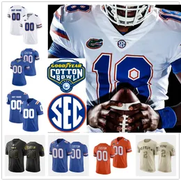 Custom Florida Jacarés Football Jersey 15 Anthony Richardson 17 Scooby Williams 1 Jacob Copeland 4 Justin Shorter 9 Gervon Dexter 8 Carlos Del Rio-Wilson 8 Khris Bogle