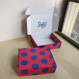 Gift Wrap Manufacture Custom Corrugated Mailer Boxes Packaging Box Printed Design 900pcs 1000pcs Tissue Paper Stickers