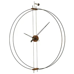 Hiszpania Luksusowy Zegar Ścienny Nowoczesny Metalowy Salon Duży Zegarek Ścienny Nowoczesne Zegary Wall Home Decor Orologio Da Parecki Prezent D015 211110