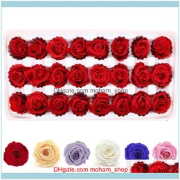 Decorative Wreaths Festive Party Supplies Home & Gardenclass B Preserved Flowers Immortal Rose Valentines For Girlfriend Mother