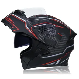 Motorcykel Flip Up Hjälm Vinter Dot Ece Racing Safety Cascos Motocross Capacete Moto Casque Quad Dirt Bike Hjälmar Jiekai 902