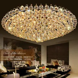 Ceiling Lights Living Room Lamp El Lighting Golden Traditional Lamps LED Crystal Fixture