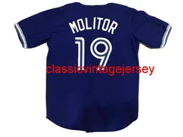 Men Women Youth 1993 Paul Molitor Baseball Jersey Embroidery Custom Any Name Number XS-5XL 6XL