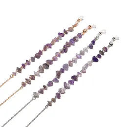 Moda Natural Stone Chain Cadeia de Leitura Óculos Cadeia de Pescoço Correias Titular do Cordas Jóias Mulheres