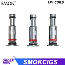 Smok Novo 4 Coil LP1 Mesh 0.8ohm DC MTL 0.8ohm / 1.0ohm 5pcs / pack 3 anelli di silicone Sigaretta vape per perdite autentiche