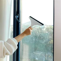 유리 와이퍼 클리너 홈 창 청소 도구 아티팩트 스크레이퍼 고무 단면 와이프 욕실 거울 DH5860
