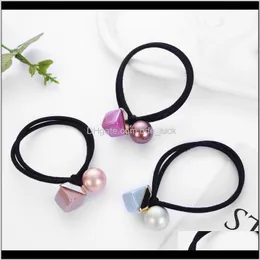 Aessories Baby, Kids & Maternity Cute Square Round Ball Beads Hair Ring Rope Candy Scrunchie Female Headband Elastic Rubber Band For Women G