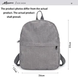 2021 Mulheres mochila juventude pequena sólida mochilas casuais estudantes bolsa de escola adolescente meninas puro vintage laptop sacos mochila k726