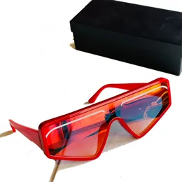 Okulary przeciwsłoneczne Mężczyźni Biała Linia Dekoracyjne All-in-One Frame 0010 Moda Okulary Oryginalne pudełko Czarne Klasyczne Okulary przeciwsłoneczne dla kobiet