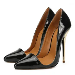 Klänning skor bbzai mönster överlägsen kvalitet europa och amerika kvinna 14cm metall superfin högklackat extra stor kod 40-48 49