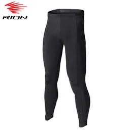 Racing Pants RION Men's Outdoor Cycling Pant Pad Shockproof Bike Compression Tights Sport Trousers Leg Zipper Bicycle Reflective Quick Dry