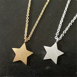 Designer Necklace Luxury Jewelry Classic Star Pendant For Women Gold Stainless Steel Charm Fashion Choker Chain Party Couple Friend Girl Gif