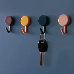 Krokar skenor 10st Creative självhäftande nyckelhållare vägg för att hänga små saker, monterat dekorativt hem, skada fri