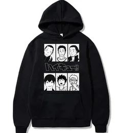 Oya Haikyuu Mężczyźni Kuroo Anime Bokuto Manga Shoyo Siatkówka Creative Pullover Z Długim Rękawem Kapturem Y0804