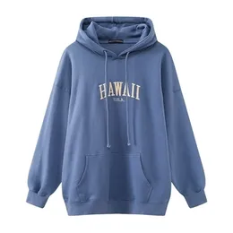 Oversize Girls Streetwear Loose Hoodies Höst Mode Ladies Snygg Bomull Hoodie Casual Kvinna Chic Pullover Cute 210809