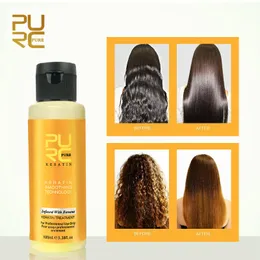 PURC 12% Straightening hair Repair damage frizzy hair Brazilian keratin Banana Green Apple 2 flavors 100ml