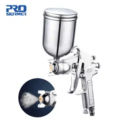 400ML Spray Gun Professional Pneumatic Airbrush Sprayer Alloy Painting Atomizer Tool With Hopper For Repair Tool Paint Kit By PR 210719