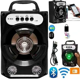 Głośnik Bluetooth Przenośny Big Power Wireless Stereo Subwoofer Heavy Bass Głośniki Sound Box Support FM Radio TF AUX USB