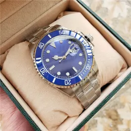 40mm Mens Automatisk 116610 Svart / Blå / Grön Dail Klockor 18K Gold Clasp Keramiska Bezel Rostfritt Stål Sub Mens Klockor 11347