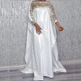 Casual Sukienki S-5XL Afryki Sekreja Maxi Dress Party Fashion Plus Size Kobiet Muzułmańskie Rękawy Bat Loose Robe Kaftan Abaya Jilbab