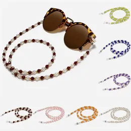 Sun Glasses Beaded Neck Lanyard Cord For Spectacles Sunglasses Chain Strap Eyewears Cord Holder neck strap Rope Accessories