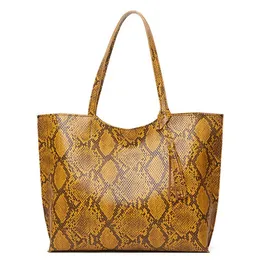 HBP large capacity shopping bag python prints tassel tote Genuine Leather women Big Handbag