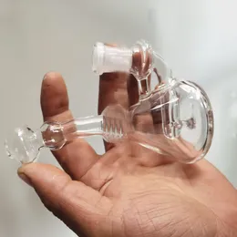 Små vattenbongar i glas mini rökpipor drop down återvinningsriggar olja dab bägare skål downstem bubbler perc 12mm